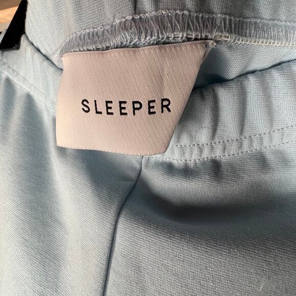 Sleeper Light Blue Feather Leggings Size Small - Picture 6 of 8